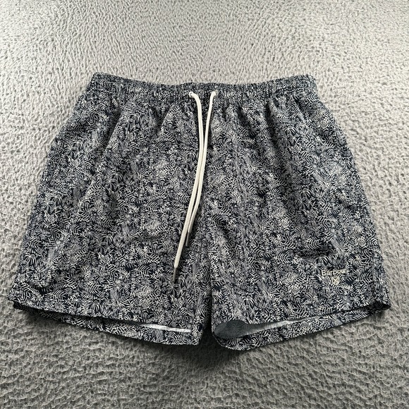 Barbour Other - Barbour Men's Swim Trunks XL‎ Navy White Leaf Print Polyester Lined